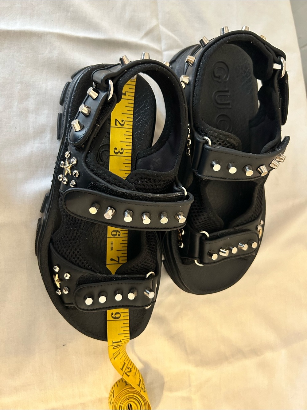Authentic Gucci Aguru Studded Sandals/Men’s 7- Women’s 8.5 - Picture 7 of 7
